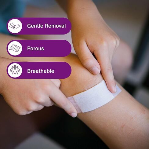 Cloth Medical Tape for Wound Care - 12 Rolls of 1 Inch Durable Surgical Tape to Secure Dressings - 10 Yards Long - Easy to Tear and Latex Free in Saudi Arabia