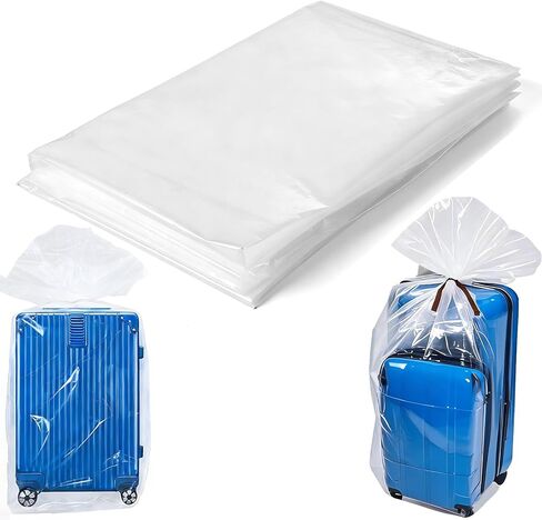 15 عبوة من أكياس تخزين بلاستيكية شفافة كبيرة مقاس 40 × 60 بوصة، أكياس متحركة عملاقة قابلة لإعادة الاستخدام للأثاث والأمتعة وحقيبة السفر والملابس وحماية من الغبار والرطوبة in Kuwait