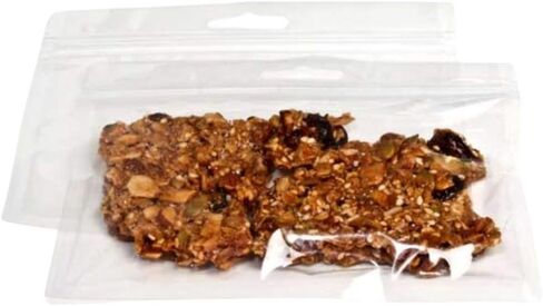 ClearBags 7 x 4 1/4 Clear Hanging Zip Barrier Bags | Reclosable Zipper Bag With Hang Hole and Tear Notches | Great For Storage of Scented Products and Snacks | HZB74QA Pack of 100 in Saudi Arabia