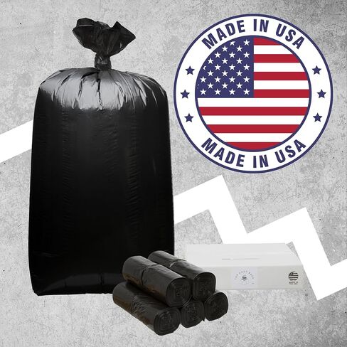 أكياس العقدة العلوية 55 جالون كيس قمامة القمامة 38 × 58 بوصة 1.2 مل أسود 100 عدد بطانة العلبة السائبة 56 جالون 57 جالون 58 جالون 59 جالون 60 جالون 55-60 جالون صنع في الولايات المتحدة الأمريكية in Kuwait