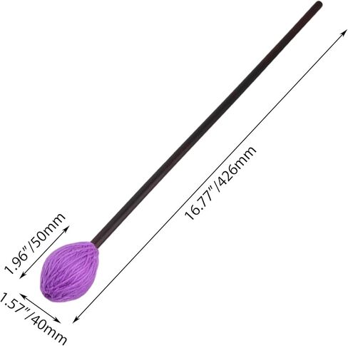 Maple Handles and Purple Woolen Yarn Head Soft Keyboard Marimba Mallets Pack of 2 in Saudi Arabia
