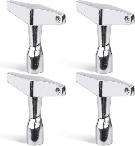 4pcs Drum Key Tool, Drum Tuner Key Drum Tuning Key Drill Bit Drum Key Tuner with Ergonomic Handle for Acoustic & Electronic Drums Metal Hardware Key Tool(Quadrilateral) in Saudi Arabia