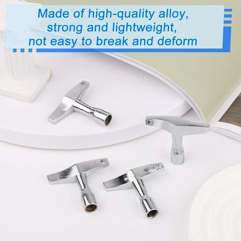 4pcs Drum Key Tool, Drum Tuner Key Drum Tuning Key Drill Bit Drum Key Tuner with Ergonomic Handle for Acoustic & Electronic Drums Metal Hardware Key Tool(Quadrilateral) in Saudi Arabia