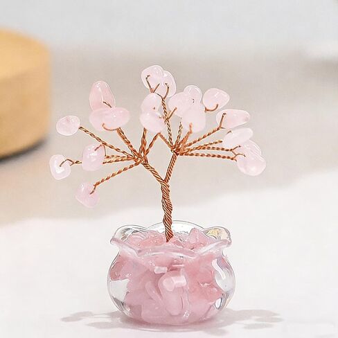 Crystal Tree of Life, Healing Crystal Tree, Birthday Gifts for Women, Handmade Decor for Positive Energy, Suitable for Room Decor and Office Desk, for Friends, Purple in Saudi Arabia