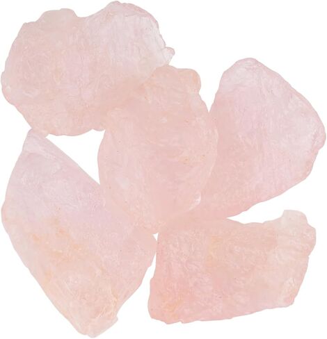 CRYSTALIS (5 قطع) A++ مورجانيت وردي طبيعي، أحجار كريمة فضفاضة، بالجملة خشنة، مستلزمات صناعة المجوهرات، شقرا والأحجار الخام العلاجية، تغليف الأسلاك، DIY، مجموعة الأحجار الكريمة (15-20 مم) in Saudi Arabia