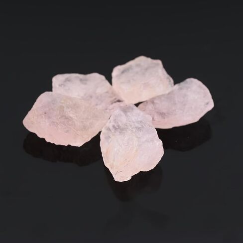 CRYSTALIS (5 قطع) A++ مورجانيت وردي طبيعي، أحجار كريمة فضفاضة، بالجملة خشنة، مستلزمات صناعة المجوهرات، شقرا والأحجار الخام العلاجية، تغليف الأسلاك، DIY، مجموعة الأحجار الكريمة (15-20 مم) in Saudi Arabia
