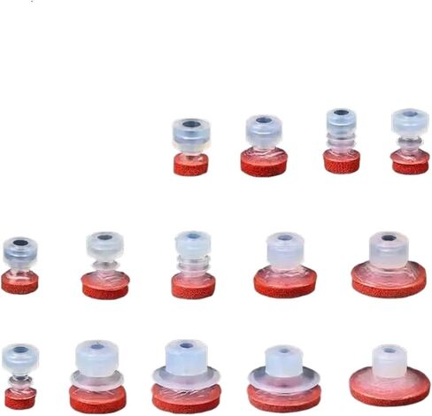 10PCS Vacuum Suction Cup Sponge Traceless Suction for Smooth Surface 5mm Mounting Hole Sucker(MP8) in Saudi Arabia