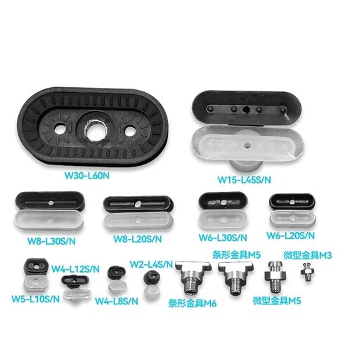 1pcs Pneumatic Suction Cup Long Vacuum Sucker Oval W5L10 Injection Molding Machine Manipulator Accessories(W5L10,Black) in Saudi Arabia