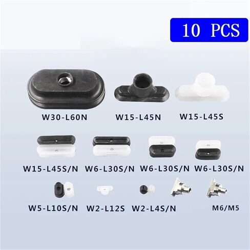 1pcs Pneumatic Suction Cup Long Vacuum Sucker Oval W5L10 Injection Molding Machine Manipulator Accessories(W5L10,Black) in Saudi Arabia
