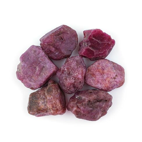 CRYSTALIS (100cts) (10pcs) Raw Ruby Stones, Birthstone Crystals, Loose Gemstone, Wholesale Bulk Rough, Jewelry Making Supply, Wire Wrapping, DIY, Gem Collectibles (9-15mm) in Saudi Arabia