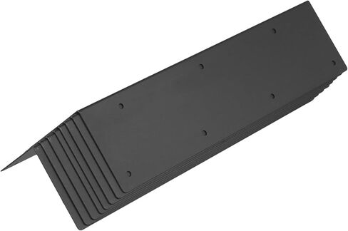 8 قطع من دعامات زوايا الأسرّة المرتفعة، موصلات دعامة زاوية للسرير بزاوية فولاذية سوداء مع براغي، دعامات 90 درجة L للحديقة، إطار خشبي، 3 × 3 × 11 بوصة in Kuwait