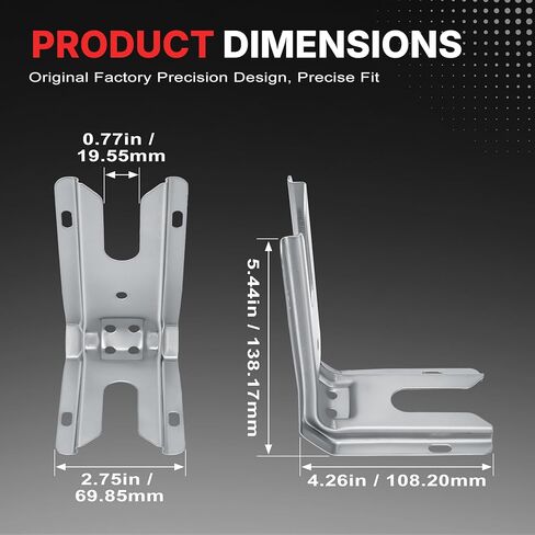 3801F656-51 Anti Tip Bracket for Whirlpool, Kenmore, Amana, Maytag, KitchenAid, Jenn-Air, Admiral, Crosley, Hardwick, Magic Chef, Norge, Litton Replace AP6008803 PS11741944 74005404 74005564 74002311 in Saudi Arabia