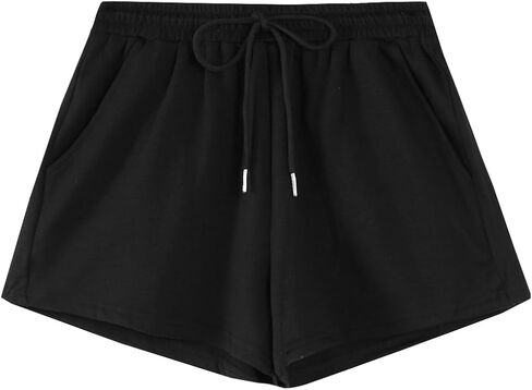 Sofia's Choice Womens Shorts Drawstring Elastic Waist Casual Summer Workout Running Gym Shorts in Saudi Arabia