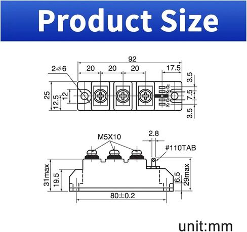 PK110FG160 Thyristor Module Diode in Saudi Arabia