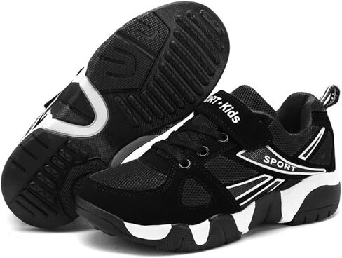 Haloumoning Kids Sneakers for Boys Girls Athletic Breathable Slip On Basketball Running Tennis Shoes in Saudi Arabia