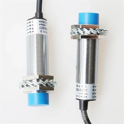LM18 Inductive Proximity Sensor, 5mm / 8mm DC AC NPN PNP NO NC Distance Measuring Approach Switch, 1pc(Distance 8mm,DC 2-Wire,NO NC) in Saudi Arabia