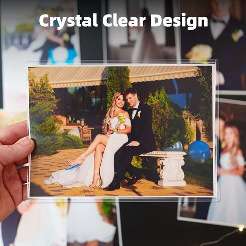 Ndsox 12 حزمة من أكمام البطاقات الكبيرة مقاس 5.4 بوصة × 7.4 بوصة مقاس L، أكمام بطاقات كبيرة الحجم من البلاستيك الصلب الشفاف، واقيات طباعة صلبة تحميل علوي لبطاقات التداول الكبيرة، والبطاقات الرياضية، والصور، والبطاقات البريدية in Kuwait