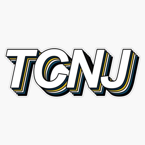 Tcnj Merch Bumper Sticker Window Vinyl Decal 5" in Saudi Arabia