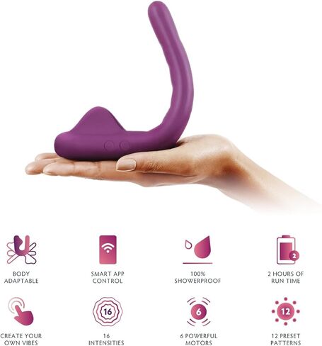Crescendo 2 | Smart Vibrating Intimate Massager & Award-Winning Ultra-Bendable Vibrator for Pelvic Wellness, Arousal Support & Natural Lubrication. in Saudi Arabia