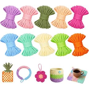 1000PCS Weaving Loom Loops Refill for 7–10 Inch Potholder Looms, 10 Rainbow Color Elastic Nylon Bands, Easy-to-Handle DIY Weaving Craft Supplies for Beginners, Group Activities & Creative Gifts in Kuwait