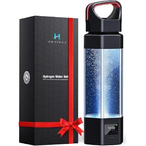Hydrogen Water Bottle Generator, Up to 10000+ PPB, SPE/PEM Water Ionizer, Leak-Proof, 12 oz Portable Hydrogen Machine with Easy-Carry Handle, Perfect for Gym/Travel/Office, Gifts for Friends/Family in Saudi Arabia