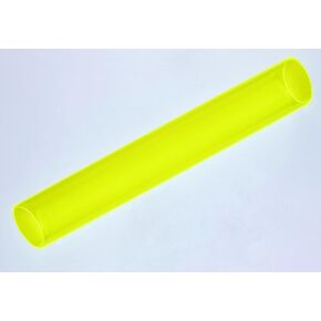 2 "OD x 1 3/4" ID x 24 "أنبوب شبكي من الأكريليك الشفاف الفلوري الأصفر الطويل - قطر بوصتين in Kuwait