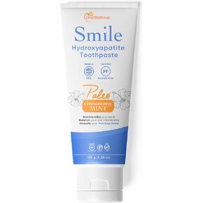 معجون أسنان OraWellness Smile Hydroxyapatite مع إكسيليتول المعاد تمعدنه وهيدروكسيباتيت غير نانو، معجون أسنان القرفة والنعناع، ​​صناعة أمريكية خالية من الفلورايد لإصلاح وتبييض الأسنان بشكل طبيعي، 4.23 جم in Kuwait
