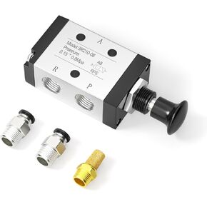 3 طريقة 2 موقف صمام الهواء 1/4 "NPT رافعة اليد التحكم اليدوي صمام الملف اللولبي 3R210-08 in Kuwait