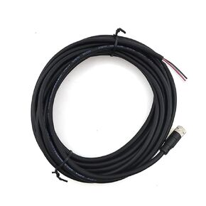 كابل موصل LineSensor PVC بطول 5 متر M8 ذكر وأنثى Straight3Pin4Pin 1 قطعة (4pin ذكر 5 متر) in Kuwait