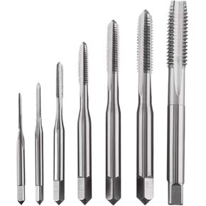Left Hand Screw Machine Thread Tap Drill Bits Straight Flute Size 3/16-24 1/4-28 5/16-24 3/8-24 7/8-19 10Pcs(5I16-18) in Saudi Arabia