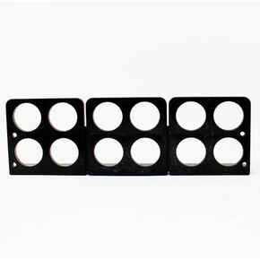 Rack-A-Tiers Crackit Bracket (10 Pack) - Snap Apart Wire/Cable Brackets, ETL Listed, 12 Slots, Supports Up to 36 Cables, Cable Hanger, Wire Support Mount (#CB1234.P10) in Saudi Arabia