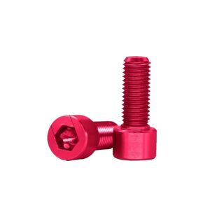 30PC Color Anodized Aluminum Hexagon Socket Head Cap Screws - M3 M4 M5 M6 Size, Light Duty Bolts for Electronics, Bicycles and DIY Full Thread Screws(Green,M4*12) in Kuwait