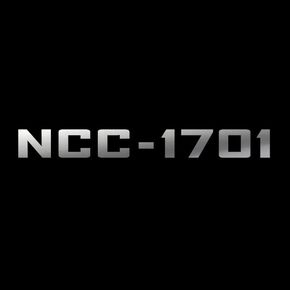NCC-1701 USS Enterprise Memory Alpha Vinyl Decal Sticker 9x1 (Silver) in Kuwait