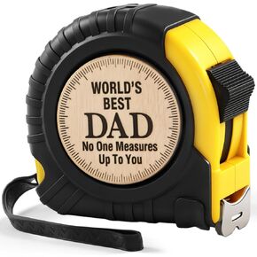 هدية عيد الأب للأب من ابنة الابن - شريط قياس متري 25 قدمًا، شريط قياس هدايا الأب قابل للسحب، أفضل هدايا للأب على الإطلاق، هدايا بابا لعيد الأب وعيد الشكر in Kuwait