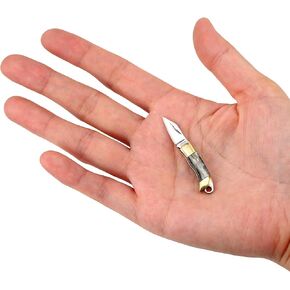 Miniature Gadgets Pocket Knife, Eastern Delights EDC Ultra Smallest Multifunction Cutting Blade Tool (Black Shell Handle) in Kuwait