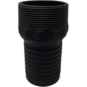 Gloxco Combination (KC) Nipple Fitting, 3" Hose Shank x 3" Male NPT, Polypropylene (KCN-300-NPT-PP) in Kuwait