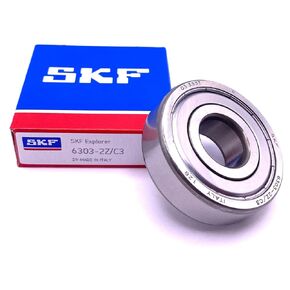 SKF Italy 6303 ZZ C3 محمل كروي ذو أخدود عميق، محمي معدني 17x47x14 ملم in Kuwait