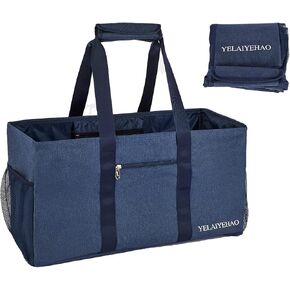 حقيبة حمل كبيرة من YELAIYEHAO، حقيبة قابلة للطي قابلة للطي لتخزين حمام السباحة والشاطئ والتسوق والنزهات والغسيل وصالة الألعاب الرياضية والأمتعة in Kuwait