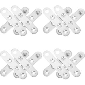 VALICLUD 10pcs 360 Degree Rotating Stainless Steel Door Pivot Hinges Concealed Shaft Cabinet Hardware Medium Size in Kuwait