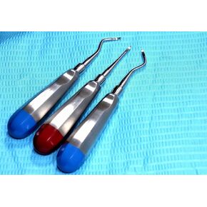 Premium German Set of 3 Dental HEIDBRINK Root TIP Pick Elevators Right Left Straight Instruments Set of 3 Each in Kuwait
