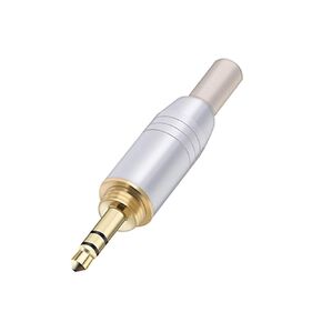 10Pcs/lot 3.5mm Jack 3 Poles Stereo Male Plug Soldering Wire Connector with Spring Aluminum Tube Screw-in 3.5mm Stereo Connector(10 Black) in Saudi Arabia