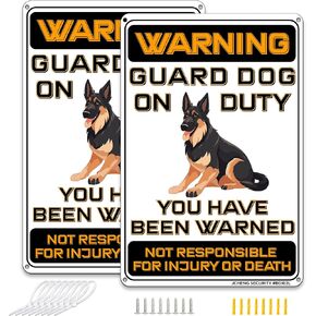 Beware of Dog Signs Do Not Enter Keep Out Aluminum Sign 12x8 Inch 2pack with Mounting Hardware for Home Farm Yard Garden Wall Decor Black in Kuwait