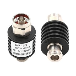 1pc N-JK 5W coaxial Male and Female attenuators, Fixed Frequency Connector Range 1 to 40dB(N-JK 5W 10DB) in Kuwait