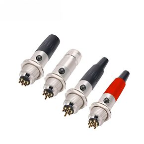 10Sets/lot Mini XLR 3 4 5 6 Pin Female Plug+ Male Socket Small XLR Audio Microphone MIC Adapter Soldering Wire Connector(10xM 10xF 3P-03) in Kuwait
