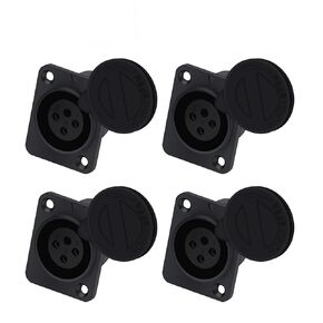 10Pcs/lot XLR Female Socket 3Pin Connector Panel Mount Type Soldering for Microphone MIC in Kuwait