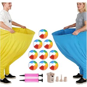 مجموعة ألعاب Granny Pants Yard، ألعاب Granny Pants Family للحفلات الخارجية، سراويل كبيرة الحجم مع كرات نطاطة ومضخة هواء كهربائية، ألعاب الرمي في الهواء الطلق للكبار في ساحة اللعب وحفلات أعياد الميلاد ولم شمل الأسرة in Kuwait