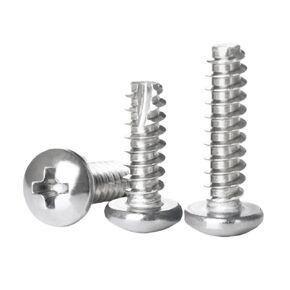 50-100 قطعة M2 M2.3 M2.6 M3 M3.5 M4 304 الفولاذ المقاوم للصدأ الصليب جولة رئيس قطع الذيل السحابات المسمار عموم رئيس PT المسمار مسامير معدنية (M2.6x5mm-50pcs) in Kuwait