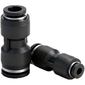 Black Pneumatic Air Pipe Straight-Through Quick-Plugs PU4/6/8/12/14/16Mmpg Variable Diameter Hose Joint Quick 1Pcs(PU8) in Kuwait