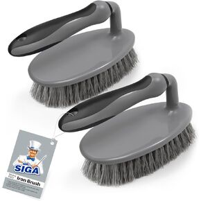 MR.SIGA Heavy Duty Scrub Brush with Comfortable Grip, Cleaning Brush for Bathroom, Shower, Sink, Floor, 2-Pack in Saudi Arabia