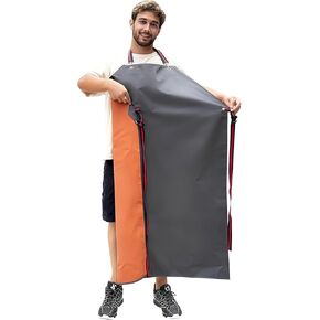 مريلة مطاطية سميكة من GoldPig: مقاومة للماء، ومقاومة للمواد الكيميائية، ورقبة وحزام قابلان للتعديل لغسل الأطباق والبستنة والجزارة in Kuwait